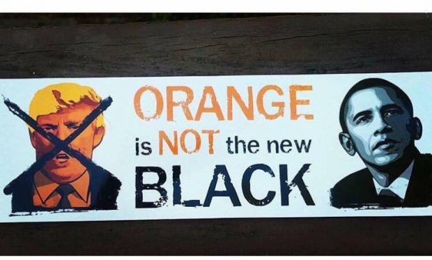 Obama Trump orange is not the new black