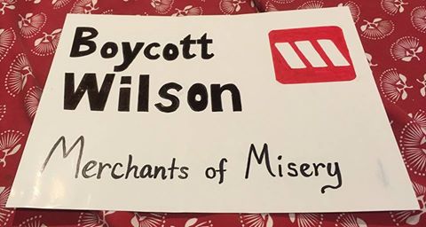 Boycott Wilsons merchants of misery